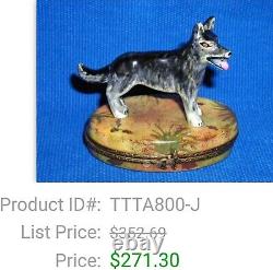 Limoges hand painted Wolf. From? France