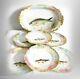 Limoges Hand Painted Fish Platter And Plates Set