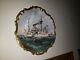 Limouges Large Platter Hand Painted Of The Battleship Uss Maine