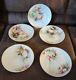 Lot Of 5 Antique D & C France Hand Painted Osters Porcelain Plates Sea Read
