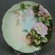 Mr Limoges Hand Painted Pink Roses & Gold 8 1/2 Inch Plate Circa 1891-1896 B