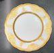 Ovington Bros / Brothers Gold Encrusted Gilded Hand-painted Dinner Plates Set 6
