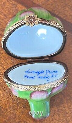 Peint Main Marquee Deposee Artichoke Limoges Box- Vintage Hand Painted Artichoke
