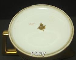 Pickard Gold Etched Hand Painted Floral Limoges Tea Pot