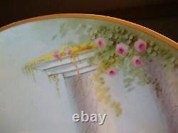 Pickard Hand Painted Signed Gasper Cake Plate, Italian Garden, 10