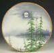 Pickard Limoges Hand Painted Vellum Plate Artist Signed F. James
