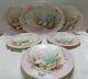 Platter & 5 Limoges France Hand Painted Plates Sea Shells Pouyat Circa 1850's