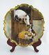 Rare Limoges France Signed Hand Painted Horse Colt With Dog & Puppies 12 Charger
