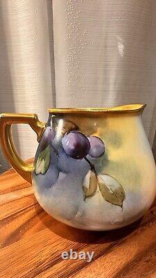 RARE Limoges Jug, Hand Painted, Made by WILLIAM GUERIN & Co
