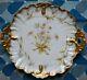 Rare Antique Hand-painted Limoges P&b Fluted Gold Plate 10.5 Immaculate
