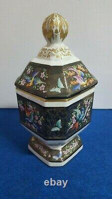 Rare Antique Handpainted Porcelain France Apothecary Jar Le Tallec Signed