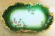 Rare Antique Limoges T&v / Mf & Co Holly Berries Tray 7.25 Long Hand Painted