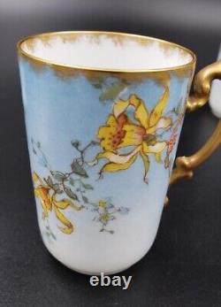 Rare JP Limoges Pouyat Hand Painted 15 Piece Coffee/Chocolate Pot Setting