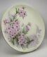 Rare T&v Limoges Hand-painted Floral Plate By Toby