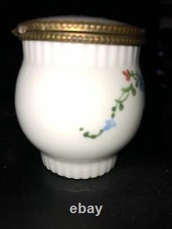 Rare little Limoges hand painted dresser Apothecary jar MORPHINE only
