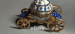 Rochard Limoges hand Painted CINDERELLA COACH with SLIPPER France