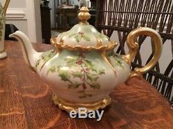 Rosenthal Holly Tea pot hand painted Limoges like Quality