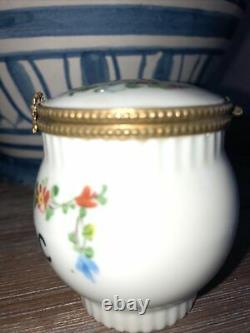 SALE little Limoges hand painted dresser Apothecary jar ARSENIC