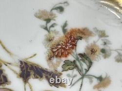 Set of4-Antique Limoges LS&S-8 1/2 Plates Hand Painted Gilted withCourting Couple