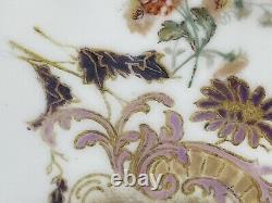 Set of4-Antique Limoges LS&S-8 1/2 Plates Hand Painted Gilted withCourting Couple