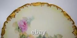 Set of 10 Limoges France Hand Painted Dessert- Cabinet Plates Circa 1900