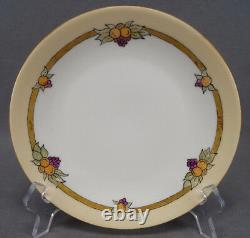 Set of 5 Limoges Hand Painted Signed Luella Fogelsanger Fruit & Gold Plates 1919