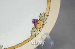 Set of 5 Limoges Hand Painted Signed Luella Fogelsanger Fruit & Gold Plates 1919