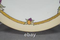 Set of 5 Limoges Hand Painted Signed Luella Fogelsanger Fruit & Gold Plates 1919