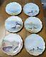 Set Of 6 Limoges Hand Painted Duck Game Cabinet Plates Artist Signed