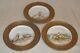 Set Of 6 Pl Limoges Hand Painted Bread Plates With Birds