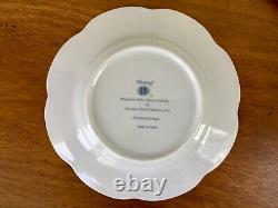 Source Perrier Collection NESTING Limoges Dinner Plate Blue & White 10 1/2