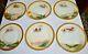 Stunning Qty 6 Limoges Game Bird Hand Painted Plate Signed France 9 1/2 C1900