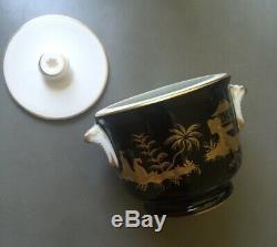 TIFFANY & CO LE TALLEC PRIVATE STOCK NUIT CHINOISE HAND PAINTED pot with lid