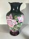T & V Limoges France, Antique Hand Painted Vase With Roses