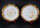 T&v Limoges Hand Painted Signed M Cannon Floral Gold Encrusted Souvenir Plates 2