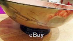 T&v Limoges Signed Me Chichester 1906 Hand Painted Punch Bowl
