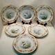 Theodore Haviland Limoges Hand Painted Fish Plates Set Of 6 Signed Alfred France