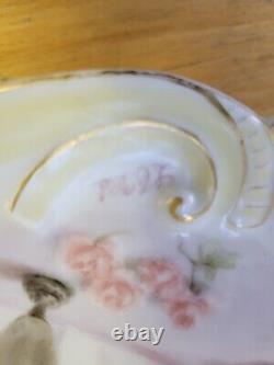 Unique Antique William Guerin Limoges Hand Painted Porcelain Wall Plate