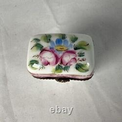 VINTAGE LIMOGES PORCELAIN HAND PAINTED TRINKET BOXES Lot Of 5 Peint Main