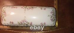 VTG Limoges Porcelain Jewelry Box Hand Painted by F. A. Gross 10 x 3 x 2.5