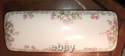 VTG Limoges Porcelain Jewelry Box Hand Painted by F. A. Gross 10 x 3 x 2.5