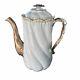 Vintage Alfred Lanternier Limoges Porcelain Hand Painted Teapot, Gold France
