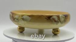 Vintage Floral T&V Limoges Hand-Painted Footed Bowl by B. W. Katzenberger (1917)