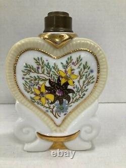 Vintage Lampe Berger Limoges Couleuvre Painted and Signed by Jean Tillaud 1940s