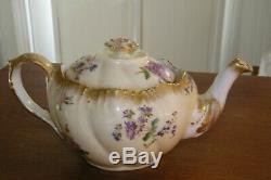 Vintage Limoges A. Lanternier & Co. Hand Painted 5 piece Tea Set Beautiful