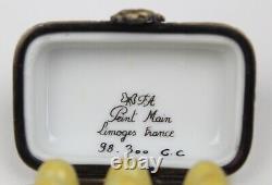 Vintage Limoges France FA Peint Main Egg Carton Box 98. 300 GC Signed FA