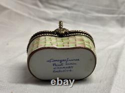 Vintage Limoges France Hand Painted Peint Main Chamart Exclusive Trinket Box