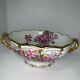 Vintage T&v Limoges Hand Painted Bowl With Handles