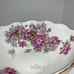 Vintage T&V Limoges hand painted bowl with handles