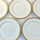 Wm Guerin & Co Limoges France Set 5 Luncheon Plates 8.5d White Gold 1891-1932